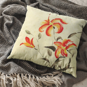 Tiger Lily - rood Kussen
