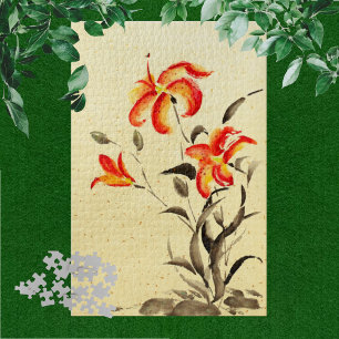 Tiger Lily - rood Legpuzzel