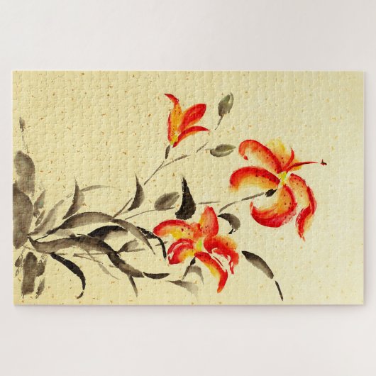 Tiger Lily - rood Legpuzzel (Horizontaal)