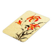 Tiger Lily - rood Magneet (Linkerzijde)