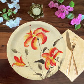 Tiger Lily - rood Papieren Bordje