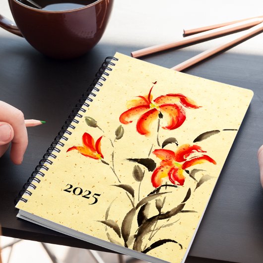 Tiger Lily - rood Planner