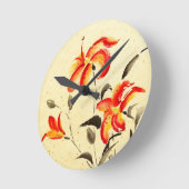 Tiger Lily - rood Ronde Klok (Hoek)