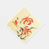 Tiger Lily - rood Servet (Hoek)