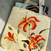 Tiger Lily - rood Tote Bag