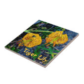 Tiger Lily Tegeltje (Zijkant)