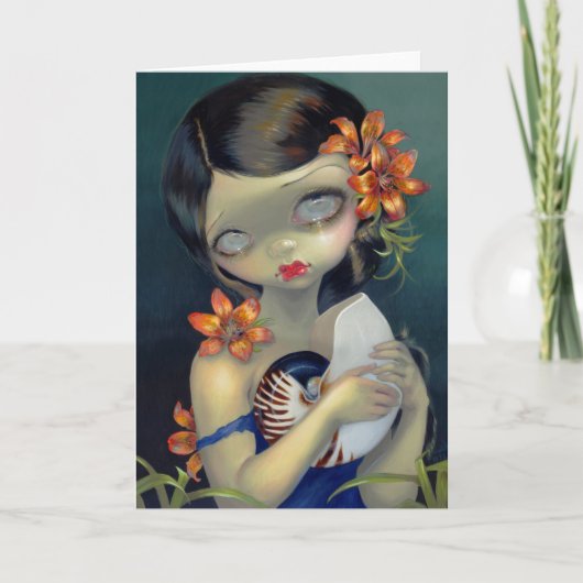 "Tiger Lily, Tiger Nautilus" Wenskaart Kaart (Voorkant)