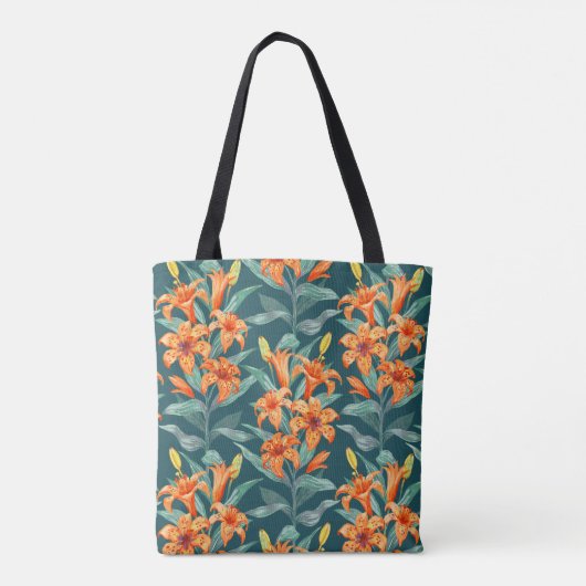 Tiger Lily Tote Bag (Achterkant)