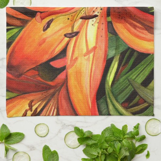 Tiger Lily Towel Theedoek (Gevouwen)