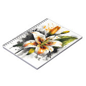 Tiger Lily- Watercolor flowers Notitieboek (Linkerzijde)