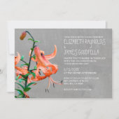 Tiger Lily Wedding Invitations Kaart (Voorkant)