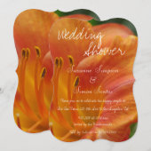 Tiger Lily Wedding Shower Kaart (Voorkant / Achterkant)