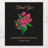 Tiger Lily Wijn Etiket (Enkel label)