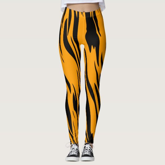 Tiger Lines Leggings: Fierce Style en Comfort Leggings (Voorkant)