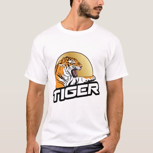 Tiger Lion Wildcat Animal T-shirt (Voorkant)