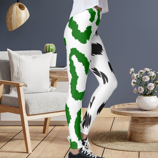 Tiger Loepard Big Cat Pattern Spots Print Dier Leggings