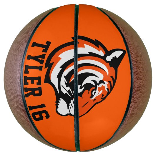 Tiger Logo Mini Basketbal (Verticaal)