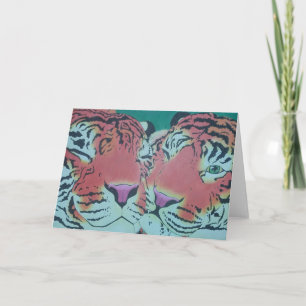 Tiger love cudle by Katy Christoff Kaart