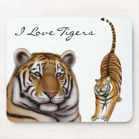 Tiger Love Mousepad Muismat (Voorkant)