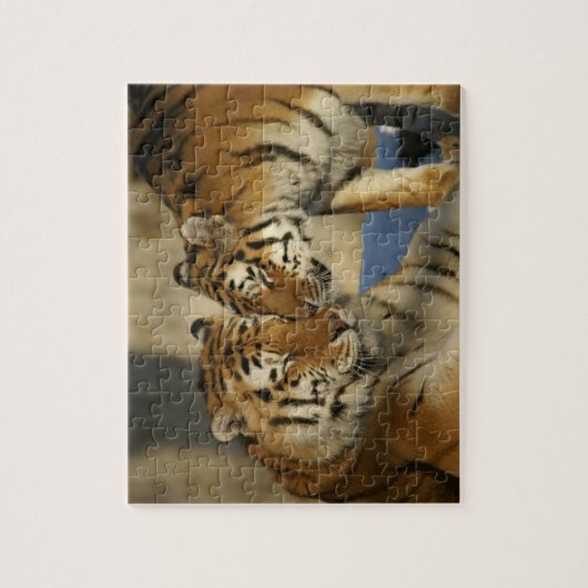 Tiger Love Puzzle Legpuzzel (Verticaal)