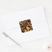 Tiger Love_ Vierkante Sticker (Envelop)