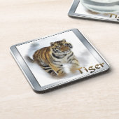 Tiger Lovers Art Drankjes Onderzetter (Linkerzijde)