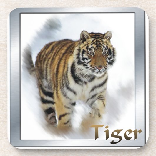 Tiger Lovers Art Drankjes Onderzetter (Voorkant)