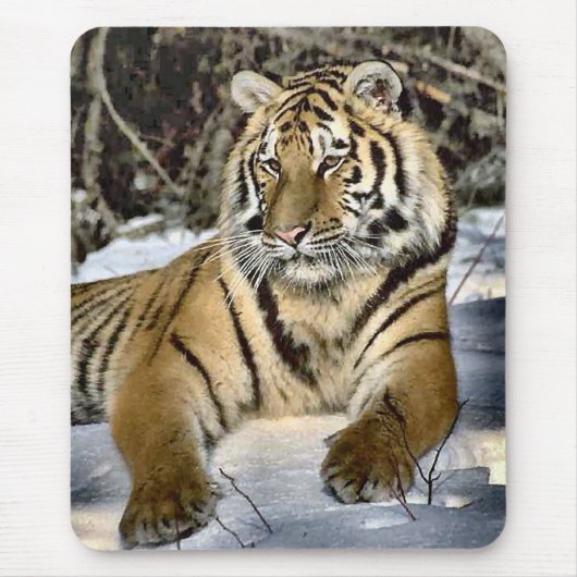 Tiger Lovers Art Gifts Muismat (Voorkant)
