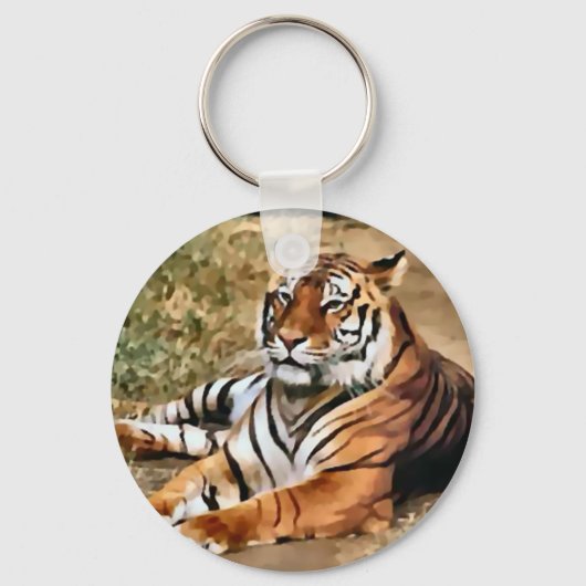 Tiger Lovers Art Gifts Sleutelhanger (Voorkant)
