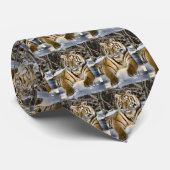 Tiger Lovers Art Gifts Stropdas (Opgerold)