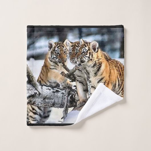 Tiger Lovers Bad Handdoek (Wasdoekje)
