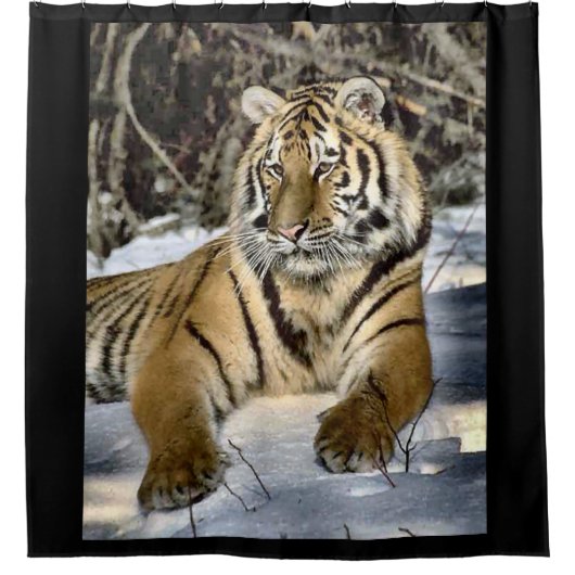 Tiger Lovers Douchegordijn (Voorkant)