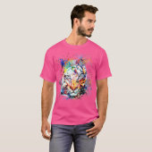Tiger Magic Waterverf Tekening T-shirt (Voorkant volledig)