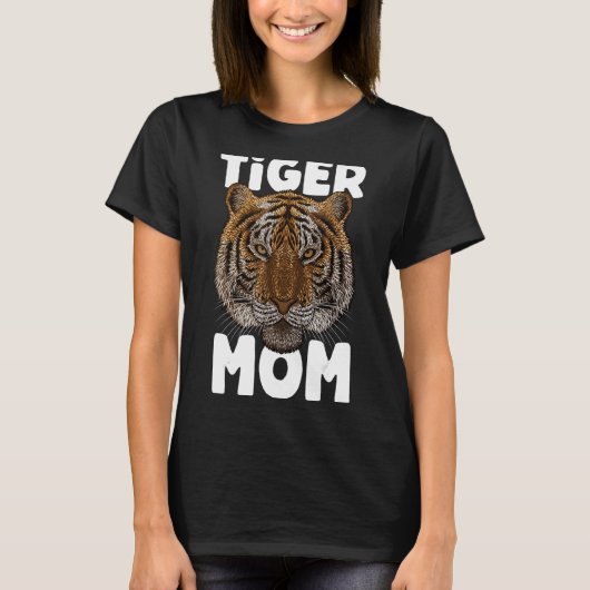 Tiger mam Big Cat Moederdag Animal Meme Wild Ti T-shirt (Voorkant)