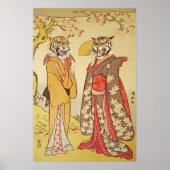 Tiger Man en Japanse afdruk vrouw Poster (Voorkant)