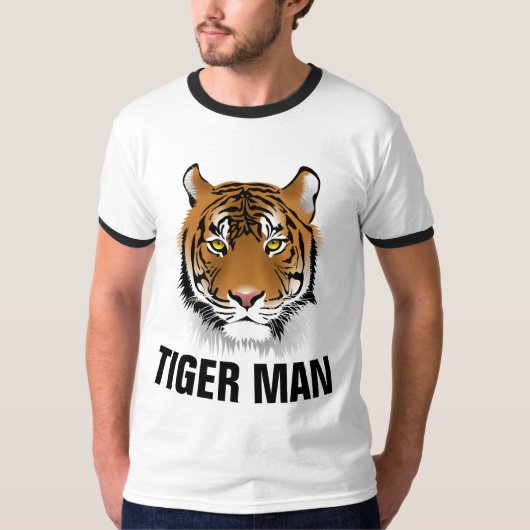 TIGER MAN HEREN T-Shirts (Voorkant)