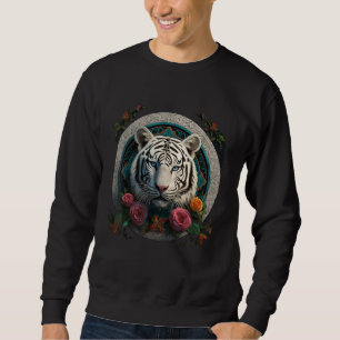 Tiger Mandala Kunstwerk Bloem Dier Motief Tijger Trui