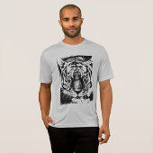 Tiger Mannen Activewear Sport-Tek Competitor Silve T-shirt (Voorkant volledig)