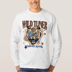 Tiger Mannen basic T-shirt met lange mouwen