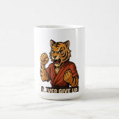 Tiger Martial Arts - Never Give up motivational  Koffiemok (Center)