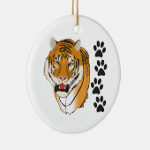 Tiger Mascot Keramisch Ornament (Rechts)