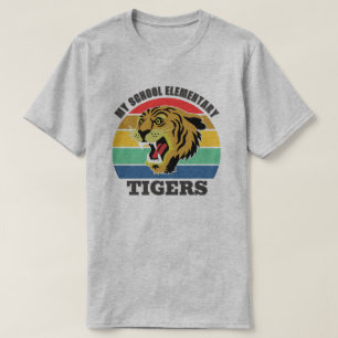 Tiger Mascot School  Sjabloon T-Shirt