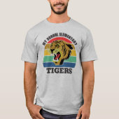 Tiger Mascot School  Sjabloon T-Shirt (Voorkant)