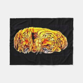 Tiger Mirror Art Nouveau Fleece Blanket Deken (Voorkant (Horizontaal))