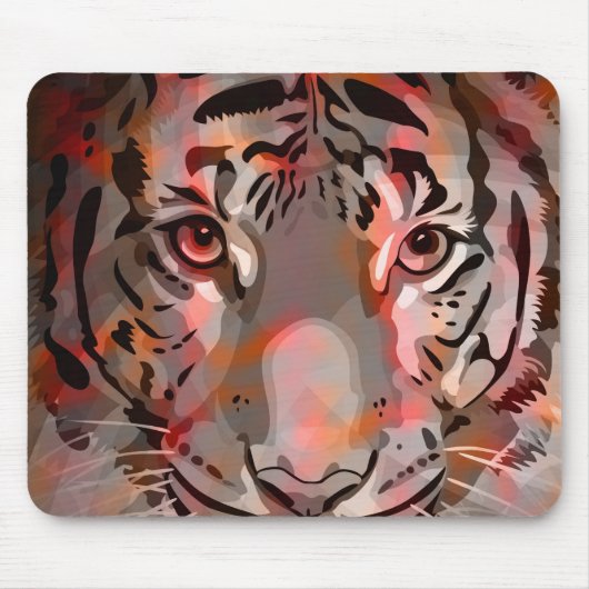 Tiger Mix #5 - Wild Mousepad Muismat (Voorkant)