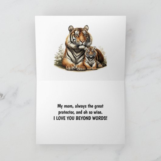 TIGER MOM MOEDERDAG KAART (Binnen)