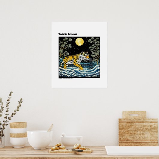 Tiger Moon Poster (Keuken)