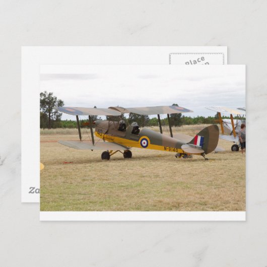 Tiger Moth 80th Jubileum Fly-in Briefkaart (Voorkant / Achterkant)