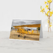 Tiger Moth 80th Jubileum Fly-in Kaart (Gele Bloem)