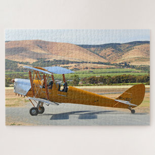 Tiger Moth-vliegtuig voor start Legpuzzel
